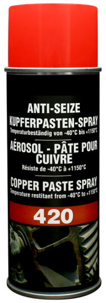 Kupferpaste-Spray Anti Seize, Heißschrauben-Compound, Heißschrauben Verbindung, Kupfer-Fett, Cu Fett, Cu-Paste, Cu Paste