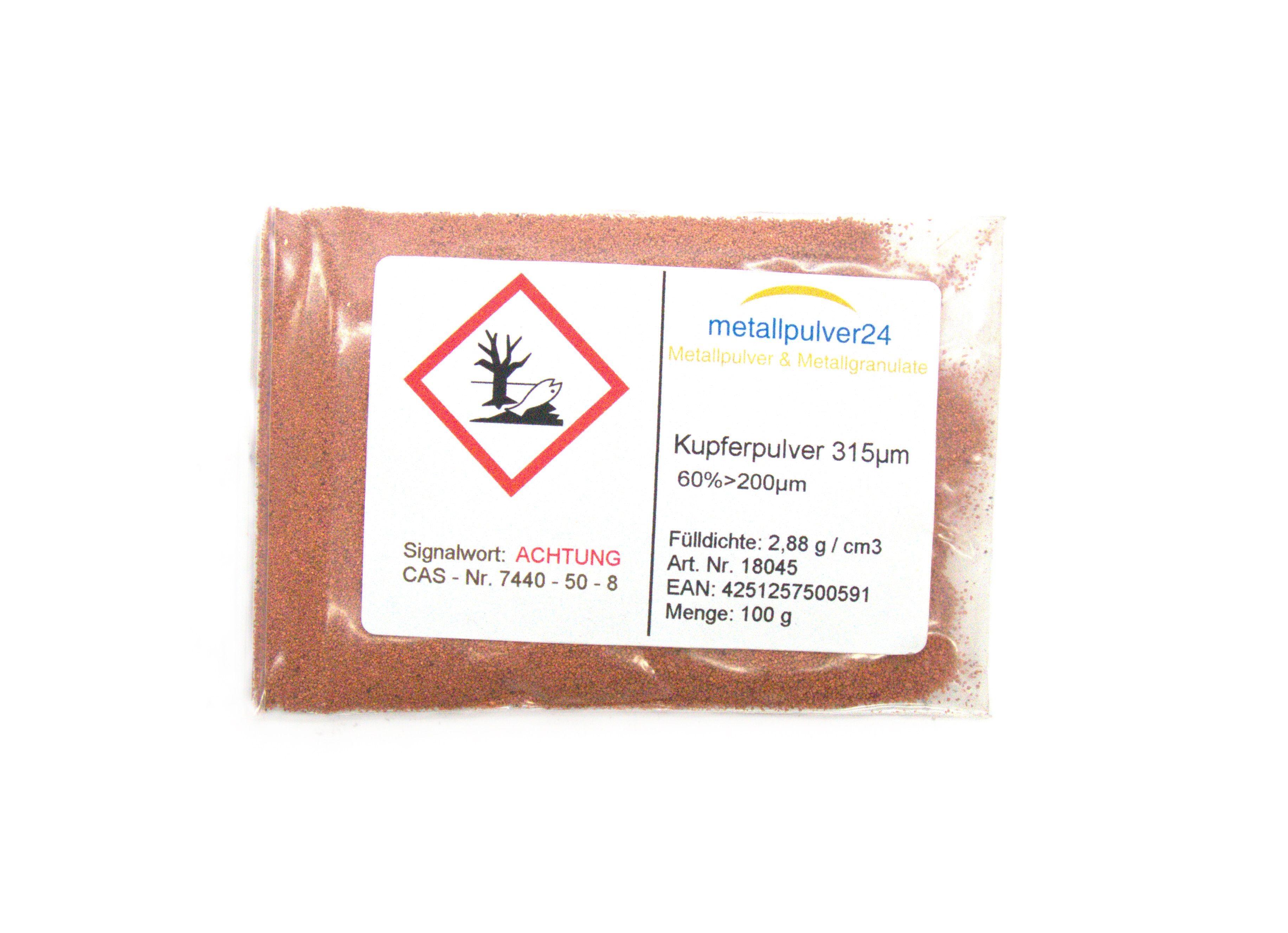 Hochreines metallisches Kupferpulver (Copper Powder) 100g Hochreines metallisches Kupferpulver (Copper Powder) 100g